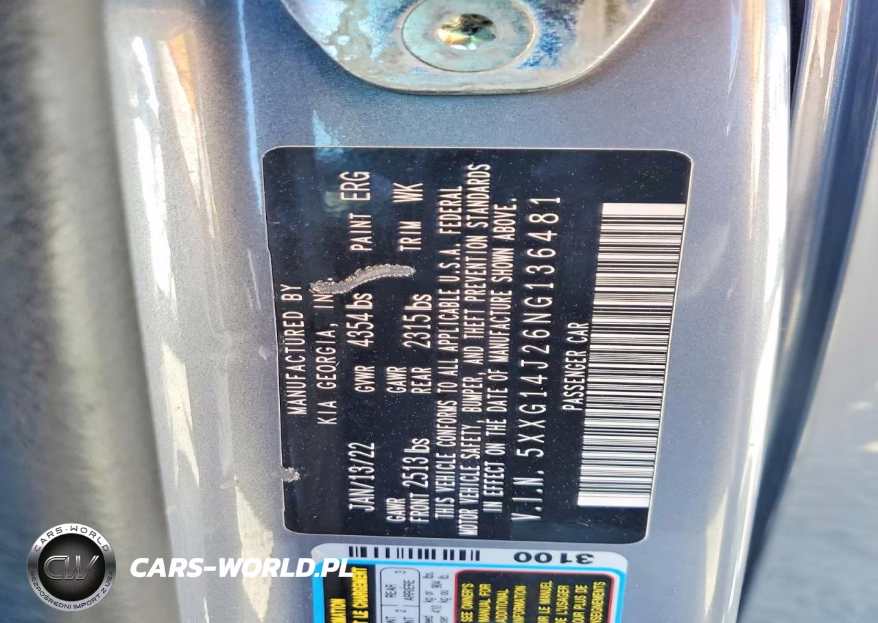 2022 Kia K5 Lxs VIN:5XXG14J26NG136481 - 12