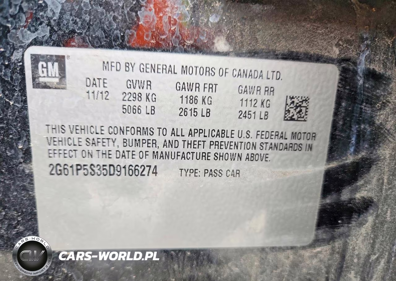 2013 Cadillac Xts Luxury Collection VIN:2G61P5S35D9166274 - 12