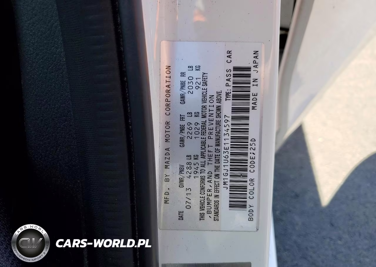 2014 Mazda 6 Sport VIN:JM1GJ1U63E1134597 - 12