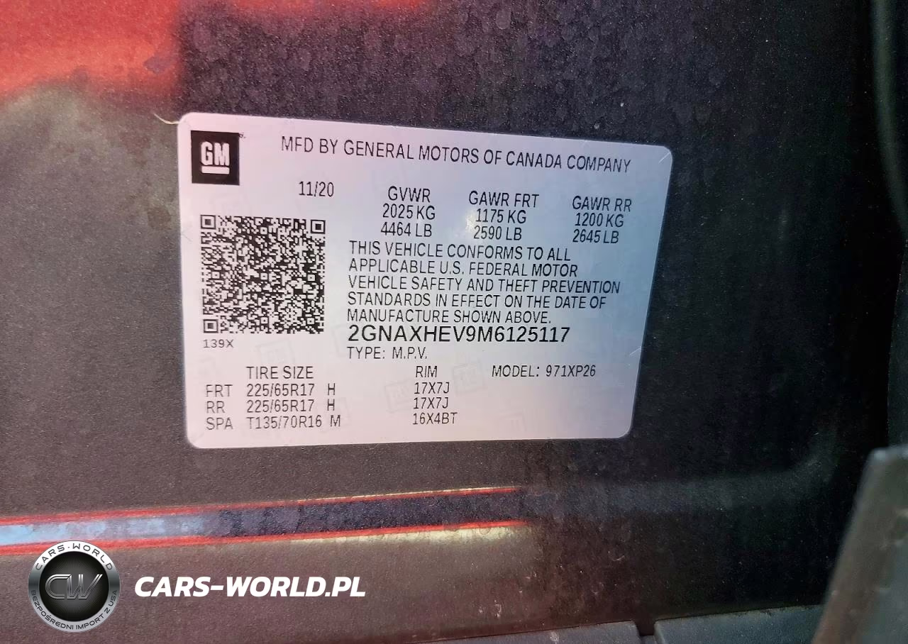 2021 Chevrolet Equinox Ls VIN:2GNAXHEV9M6125117 - 13