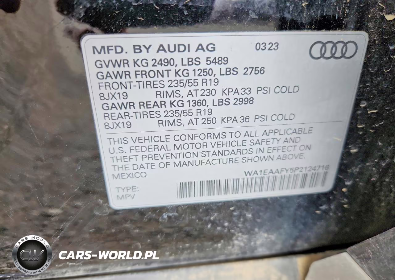 2023 Audi Q5 Premium Plus 45 VIN:WA1EAAFY5P2124716 - 12