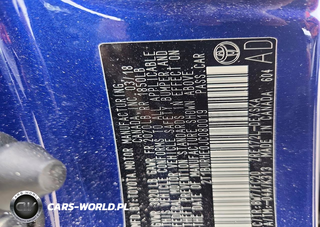 2018 Toyota Corolla Se VIN:2T1BURHE0JC080019 - 12