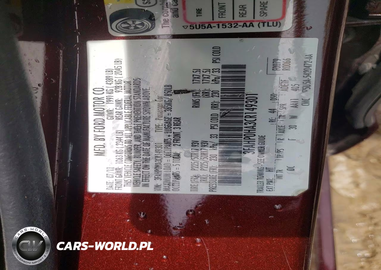 2012 Ford Fusion Se VIN:3FAHP0HA3CR149301 - 13
