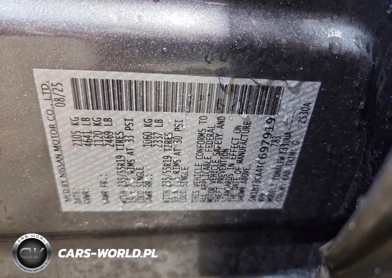 2026 Nissan Rogue Sl VIN:5N1BT3CA4TC697919 - 13