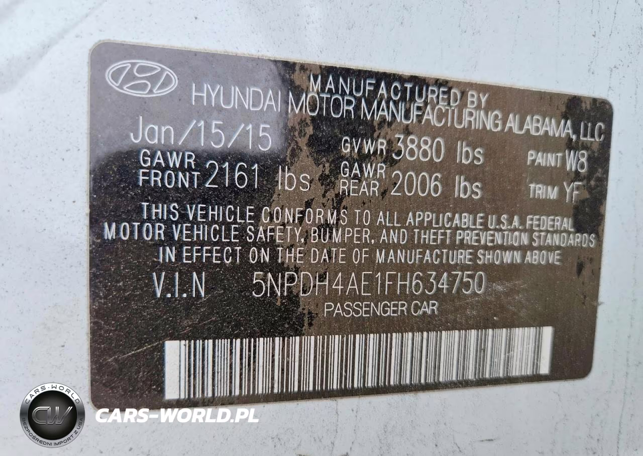 2015 Hyundai Elantra Se VIN:5NPDH4AE1FH634750 - 12