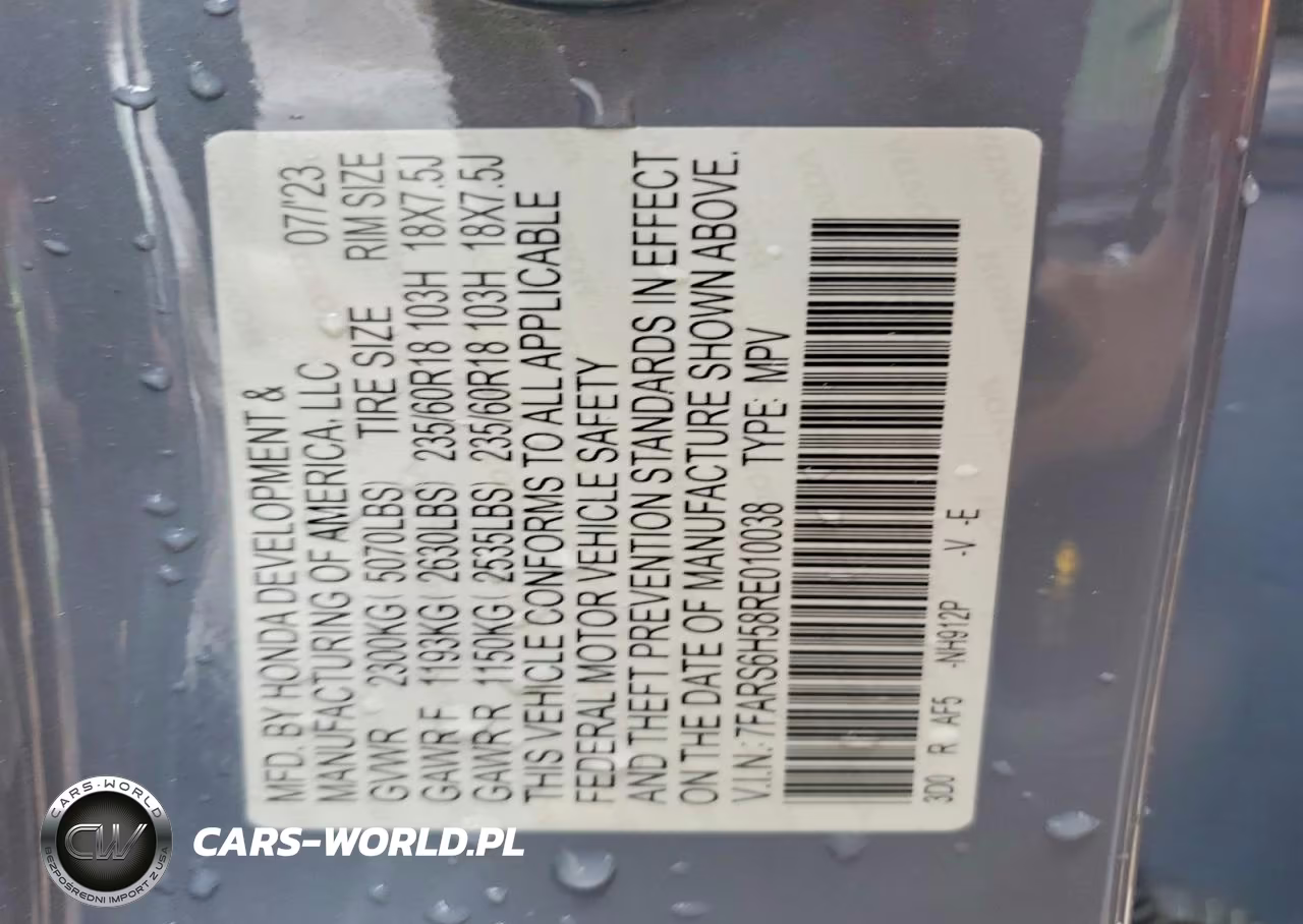 2024 Honda Cr-V Sport VIN:7FARS6H58RE010038 - 12