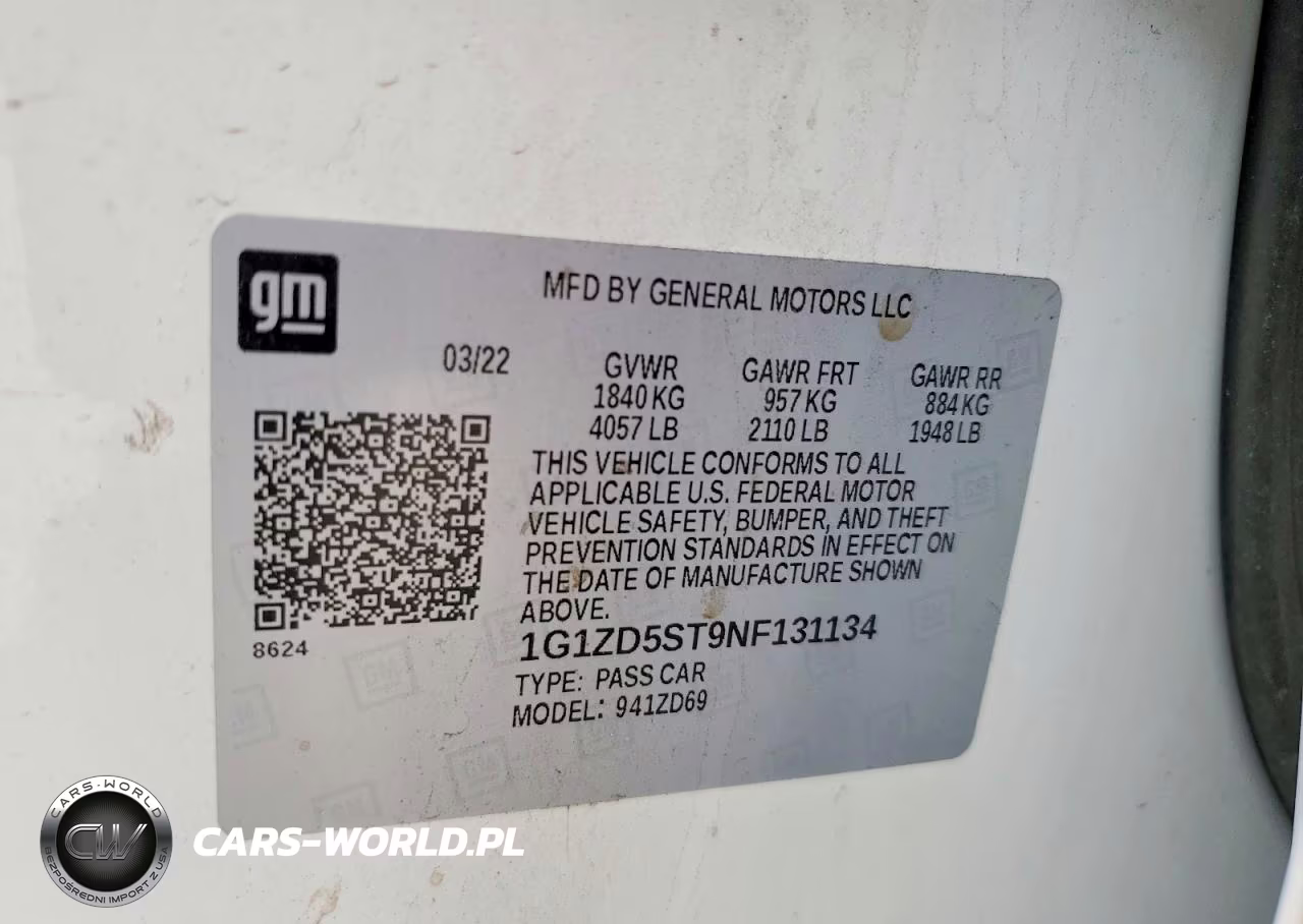 2022 Chevrolet Malibu Lt VIN:1G1ZD5ST9NF131134 - 12