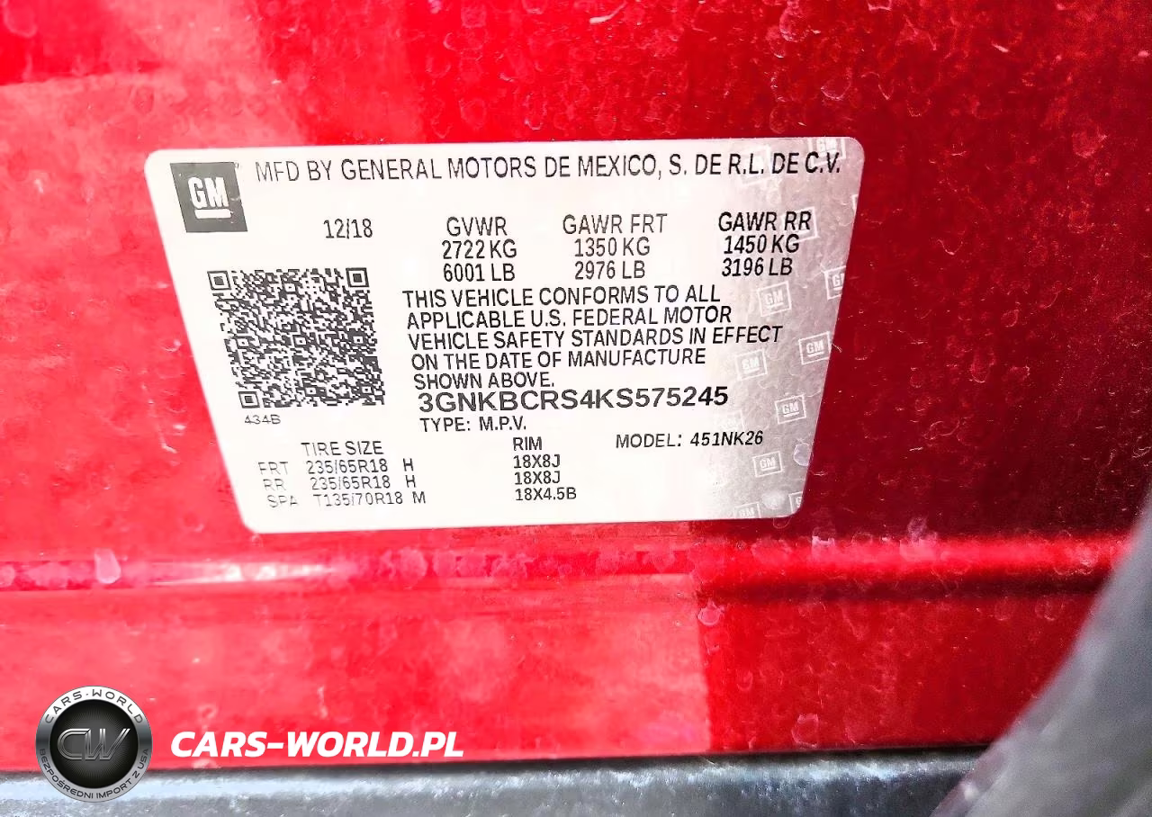 2019 Chevrolet Blazer 2Lt VIN:3GNKBCRS4KS575245 - 14