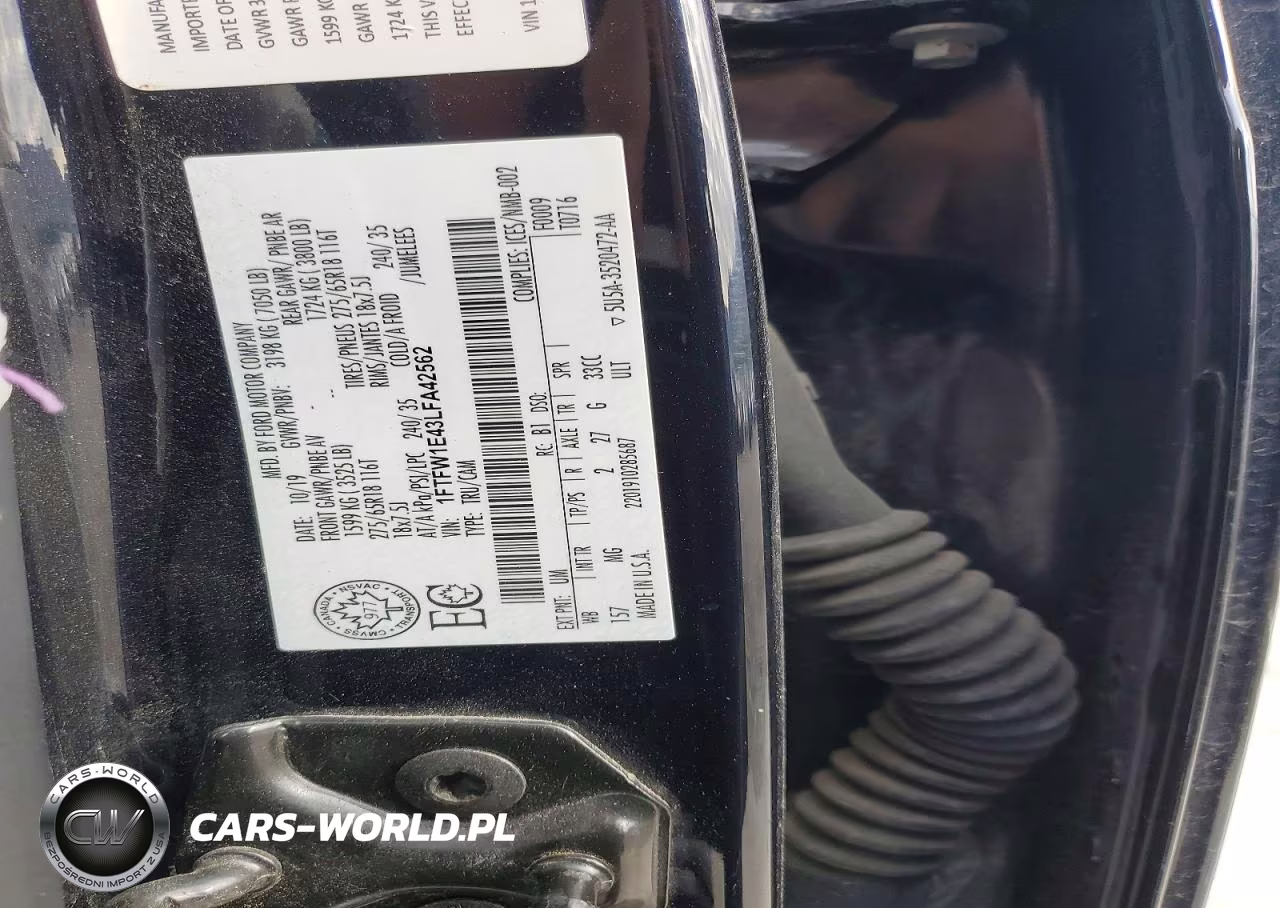 2020 Ford F150 Supercrew VIN:1FTFW1E43LFA42562 - 12