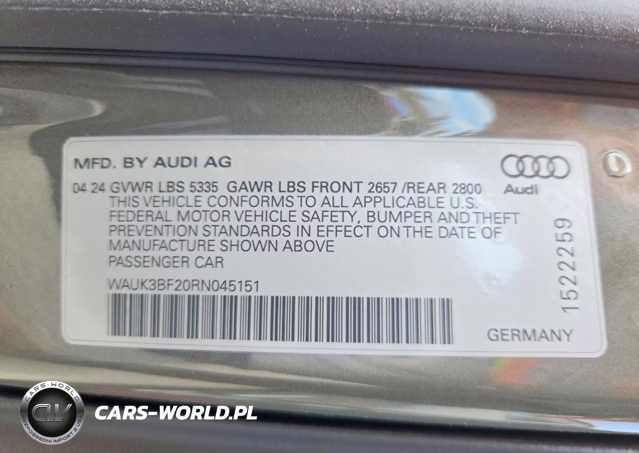 2024 Audi A6 Premium VIN:WAUK3BF20RN045151 - 12