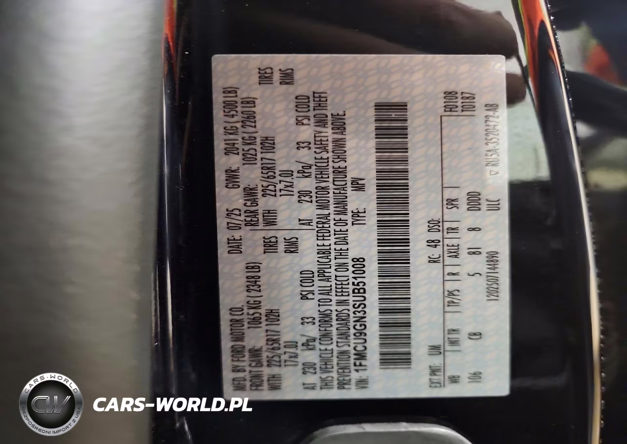 2025 Ford Escape Active VIN:1FMCU9GN3SUB51008 - 13