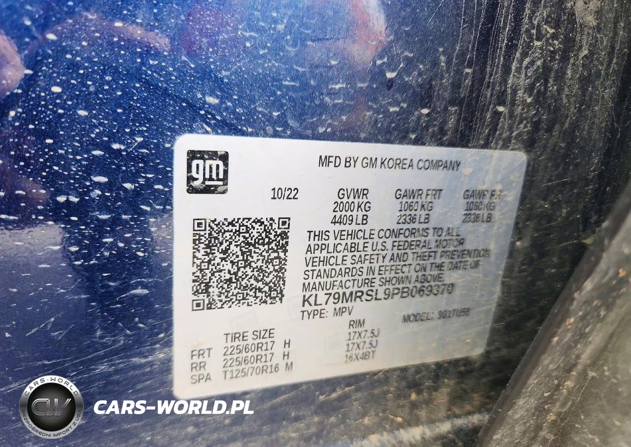 2023 Chevrolet Trailblazer Lt VIN:KL79MRSL9PB069370 - 12