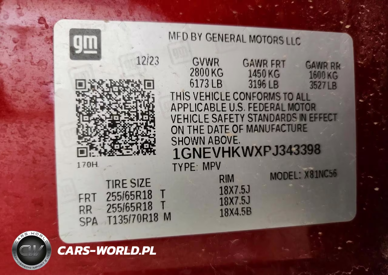 2023 Chevrolet Traverse Lt VIN:1GNEVHKWXPJ343398 - 13