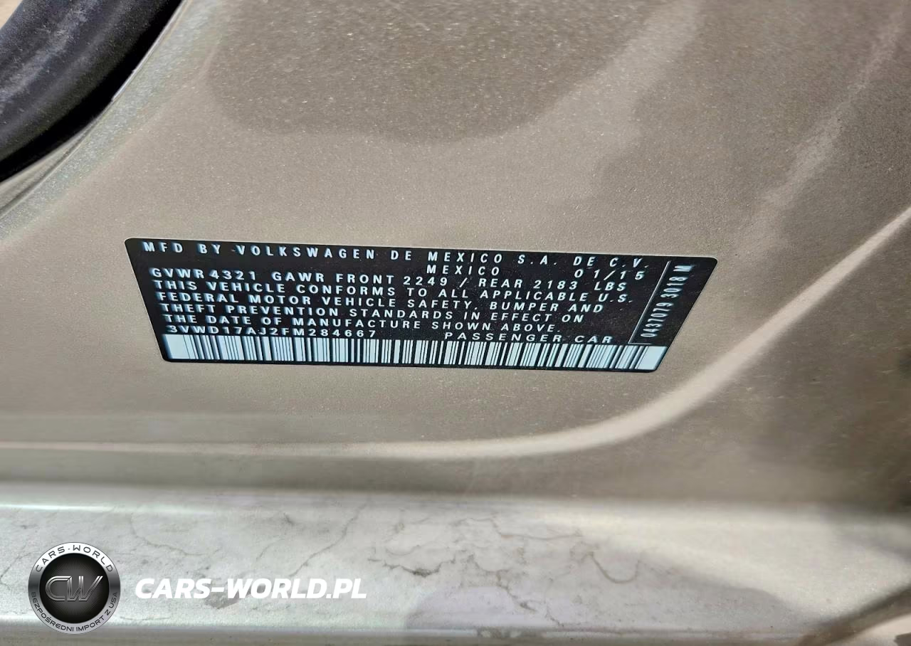 2015 Volkswagen Jetta Se VIN:3VWD17AJ2FM284667 - 12
