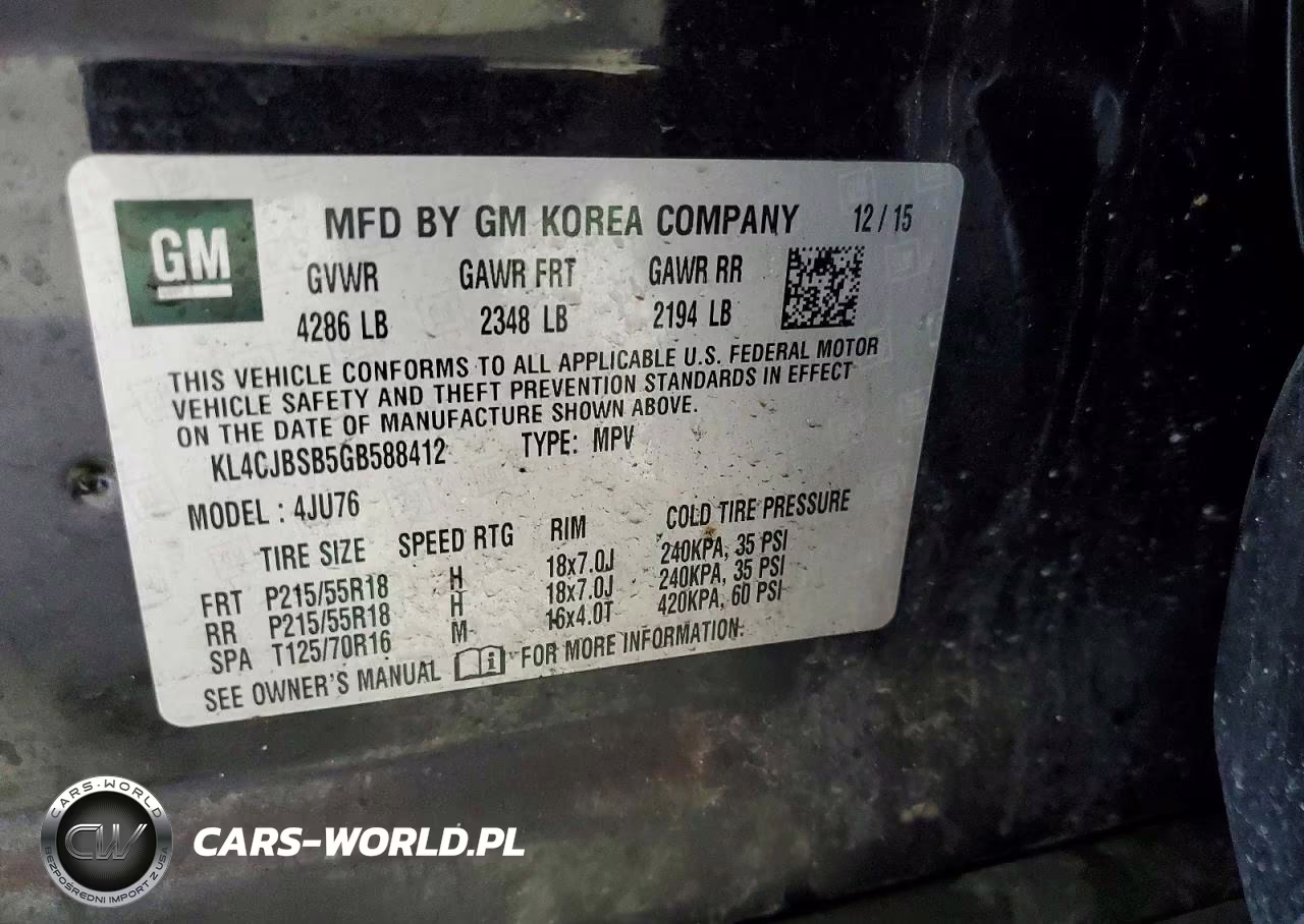2016 Buick Encore Convenience VIN:KL4CJBSB5GB588412 - 13