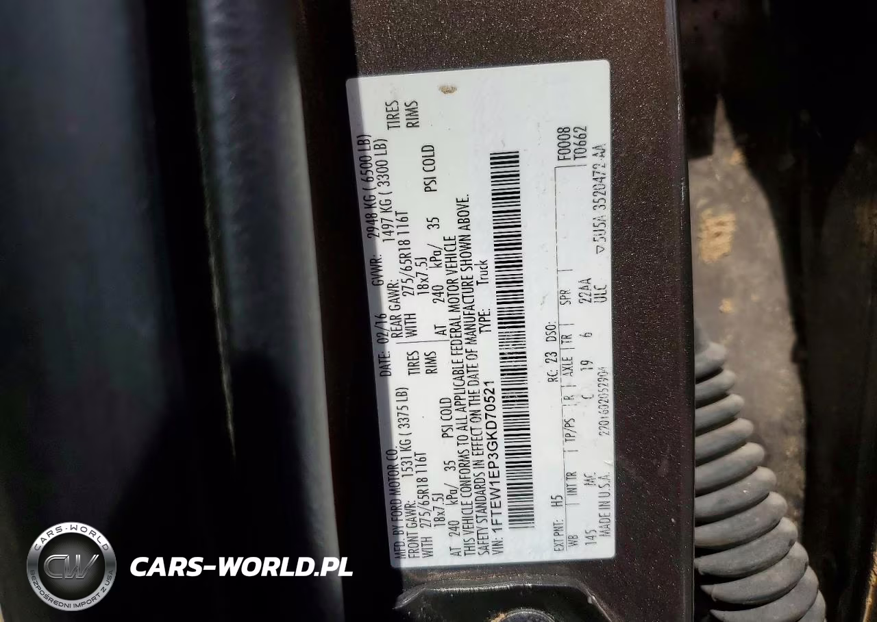 2016 Ford F150 Supercrew VIN:1FTEW1EP3GKD70521 - 12