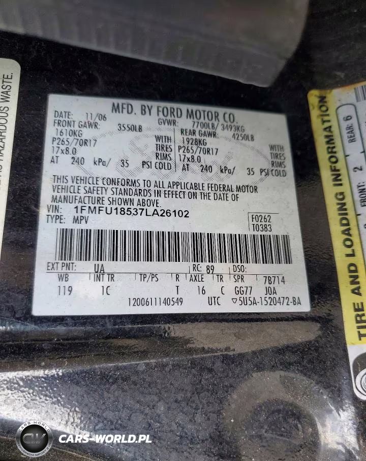 2007 Ford Expedition Eddie Bauer VIN:1FMFU18537LA26102 - 14