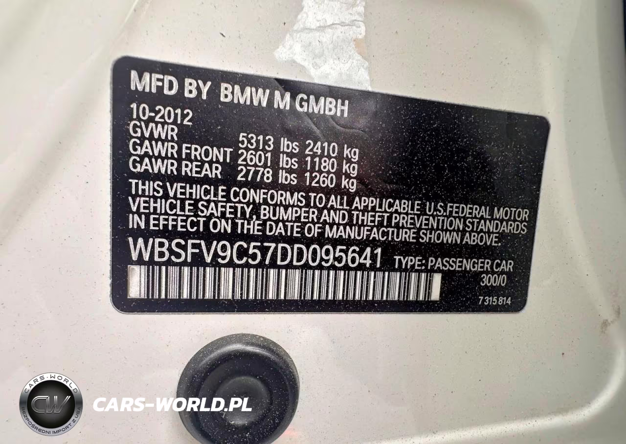 2013 BMW M5 VIN:WBSFV9C57DD095641 - 10