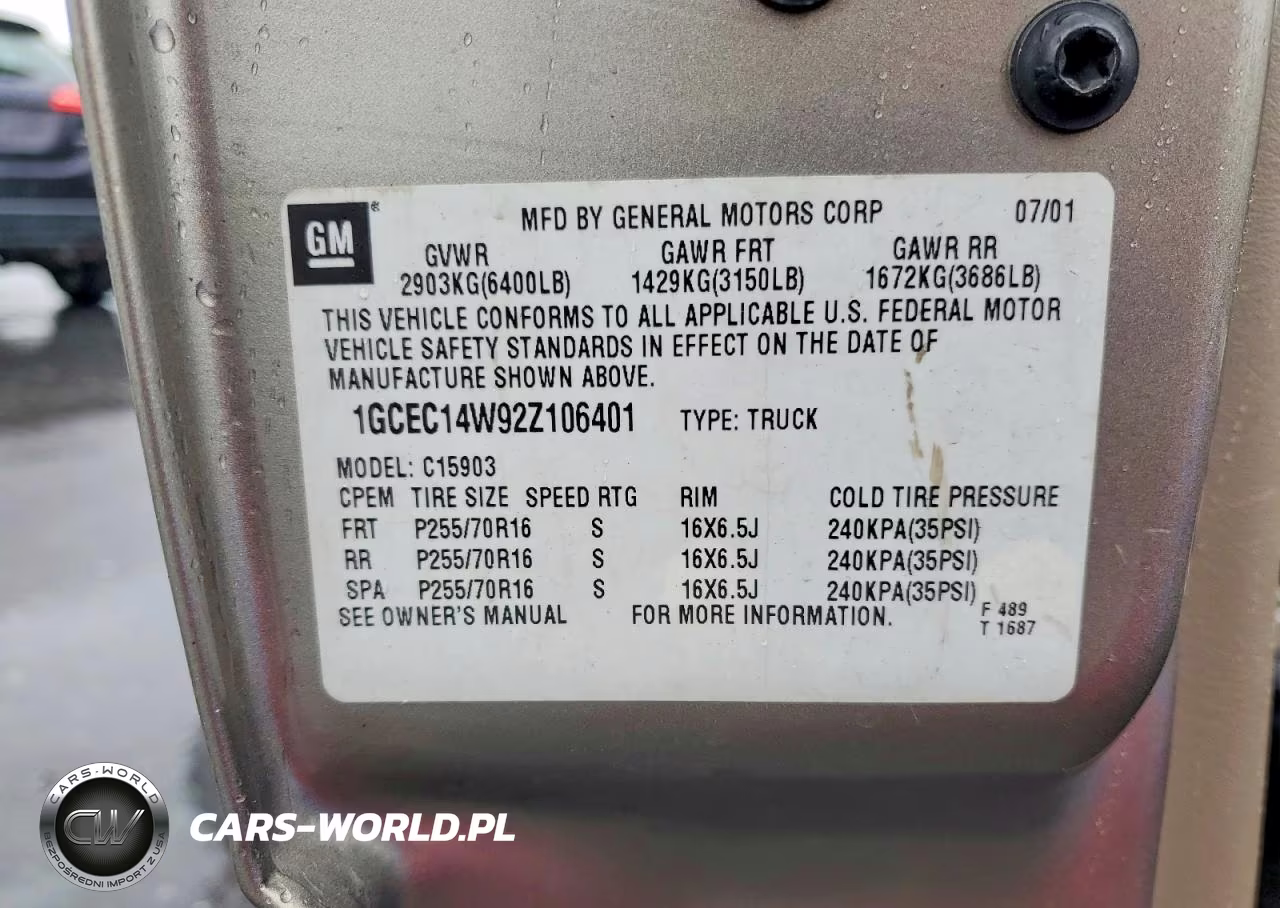 2002 Chevrolet Silverado C1500 VIN:1GCEC14W92Z106401 - 12