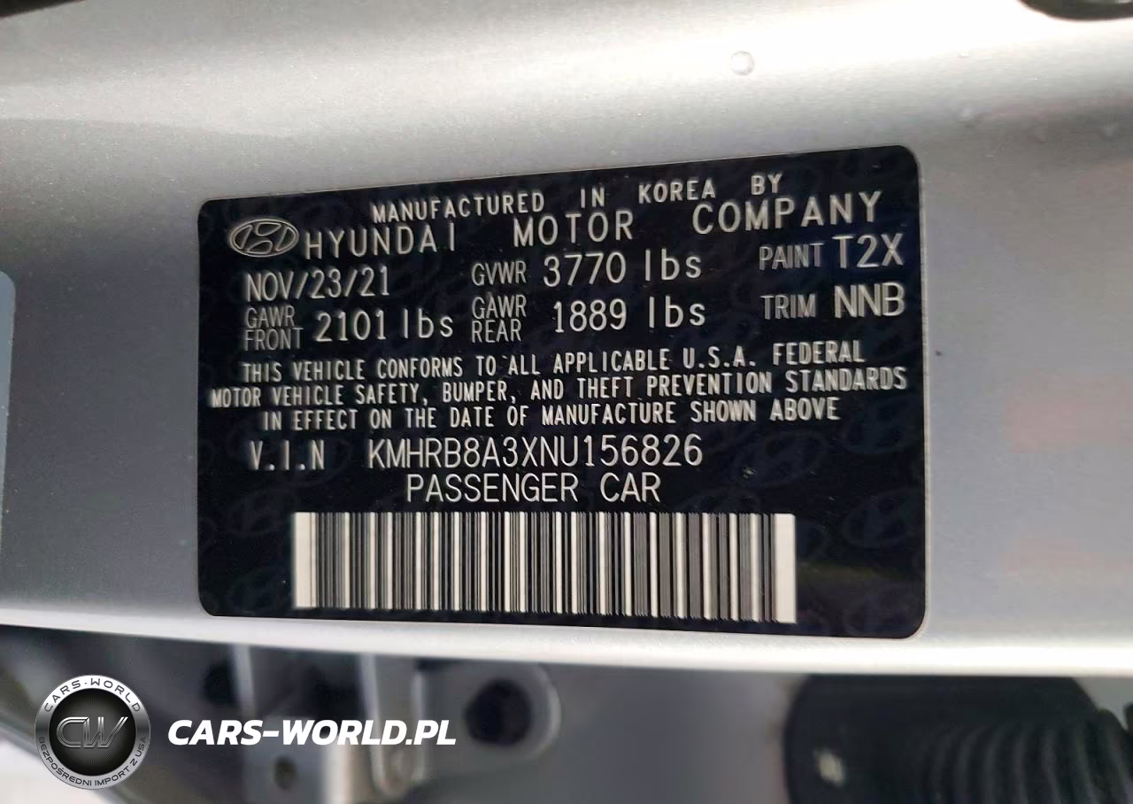 2022 Hyundai Venue Se VIN:KMHRB8A3XNU156826 - 14
