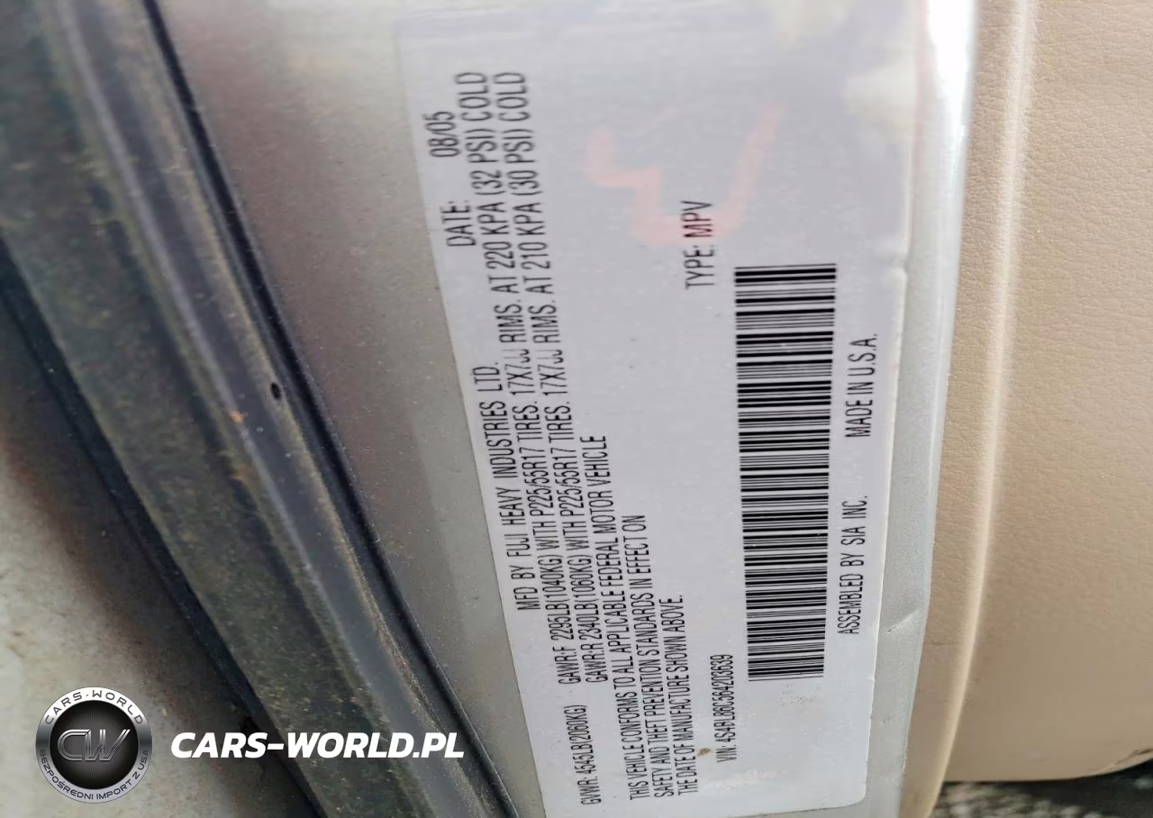 2006 Subaru Legacy Outback 3.0R Ll Bean VIN:4S4BL86C564203639 - 12