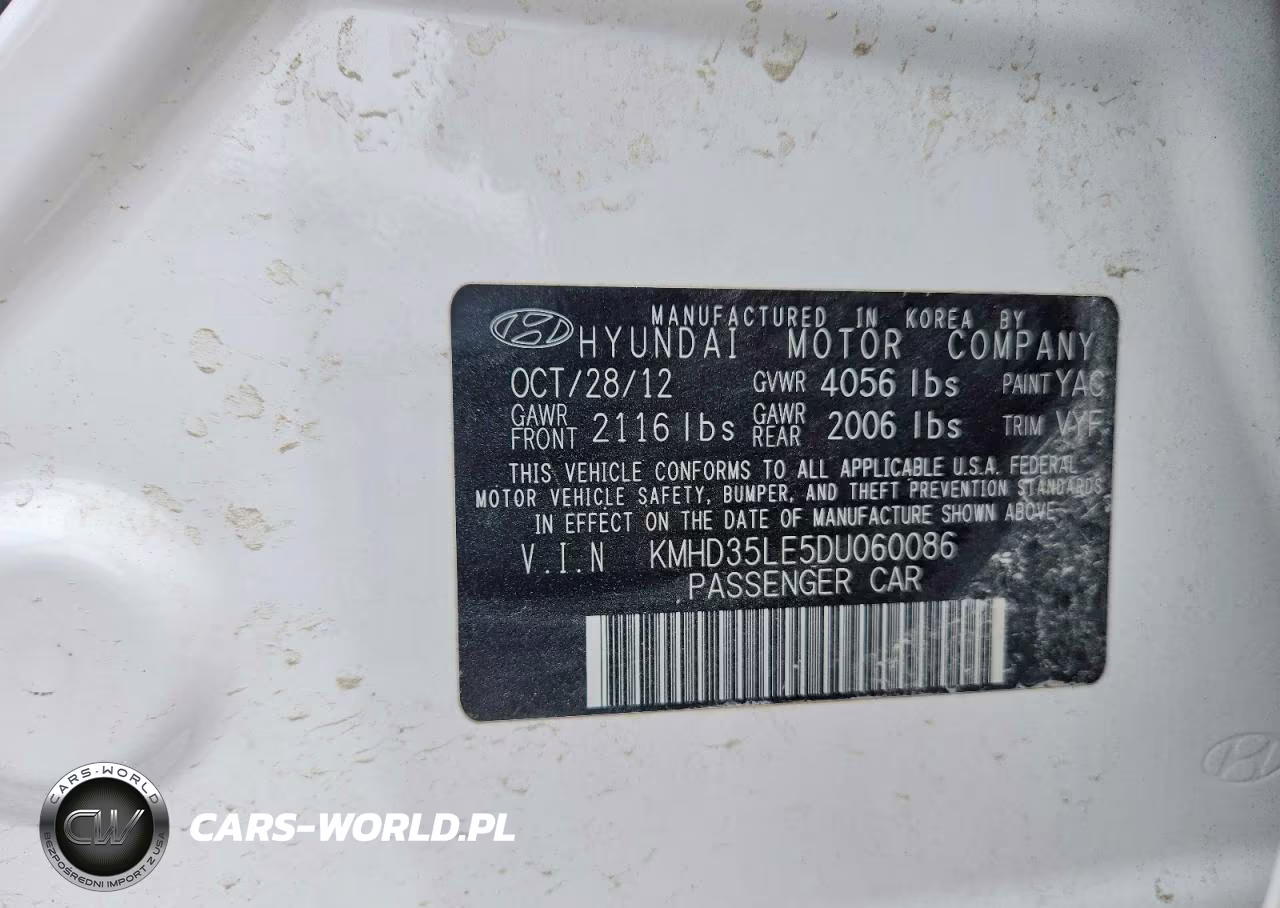 2013 Hyundai Elantra Gt Base VIN:KMHD35LE5DU060086 - 12