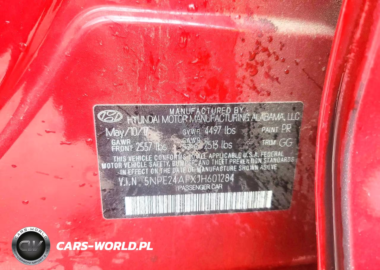 2018 Hyundai Sonata Se VIN:5NPE24AFXJH601284 - 12