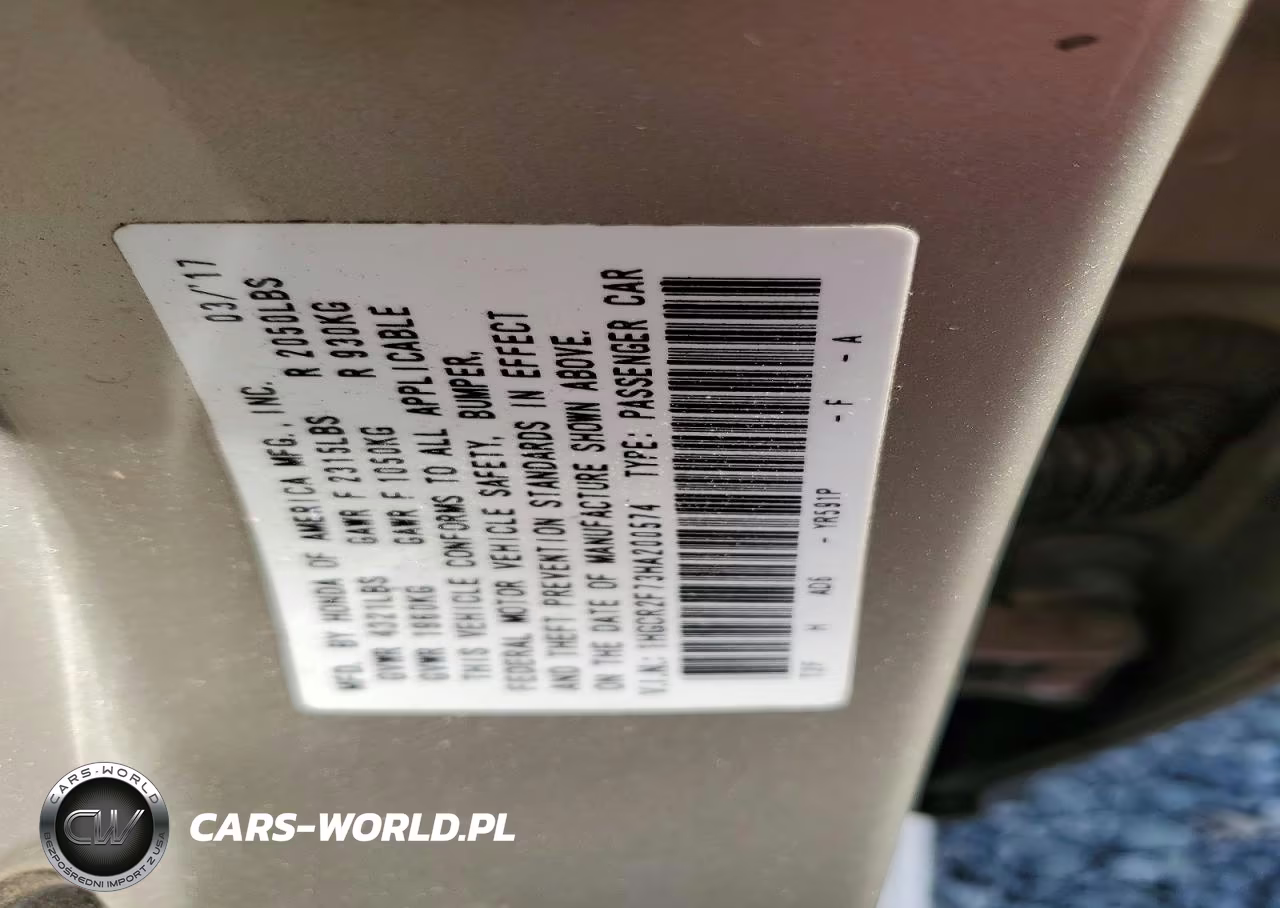 2017 Honda Accord Ex VIN:1HGCR2F73HA200574 - 12