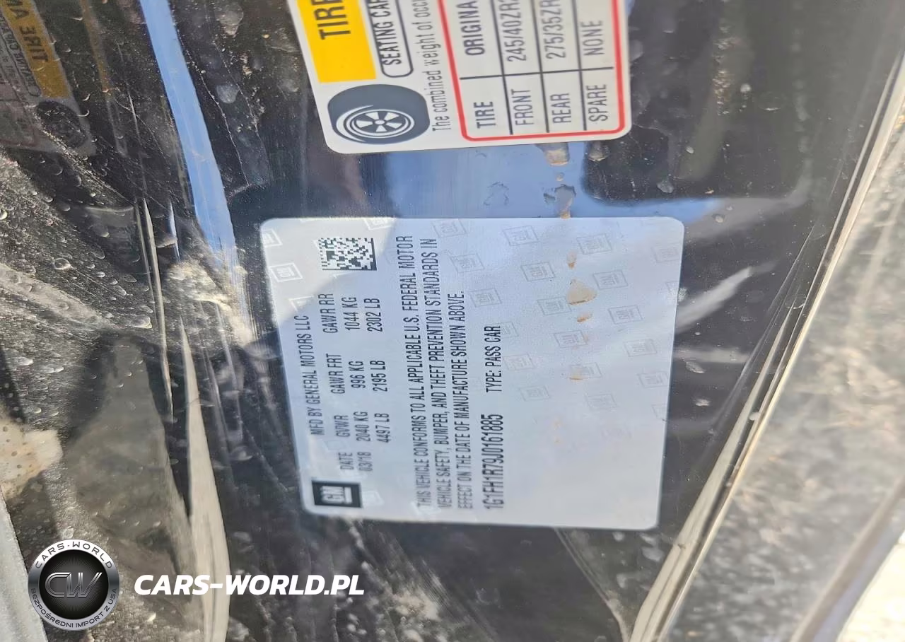 2018 Chevrolet Camaro Ss VIN:1G1FH1R79J0161885 - 12