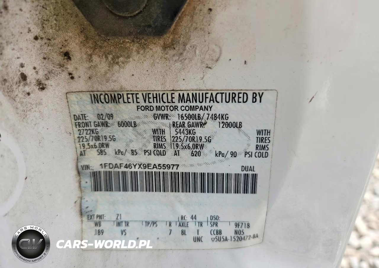 2009 Ford F450 Super Duty VIN:1FDAF46YX9EA55977 - 10