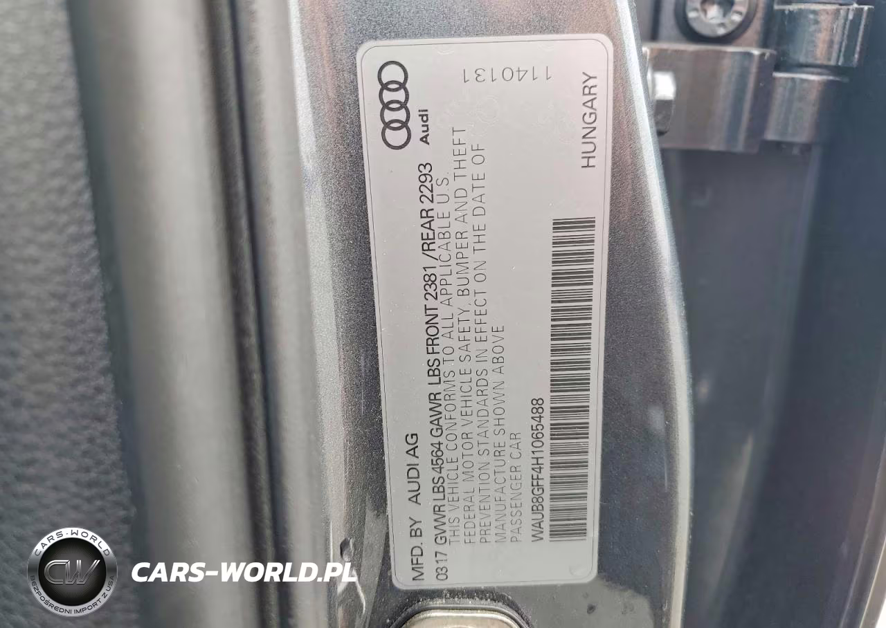2017 Audi A3 Premium VIN:WAUB8GFF4H1065488 - 12