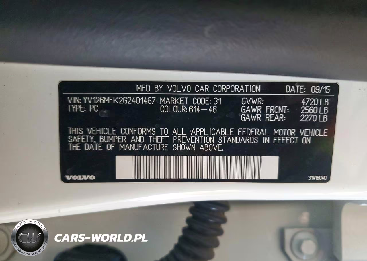 2016 Volvo S60 Premier VIN:YV126MFK2G2401467 - 12