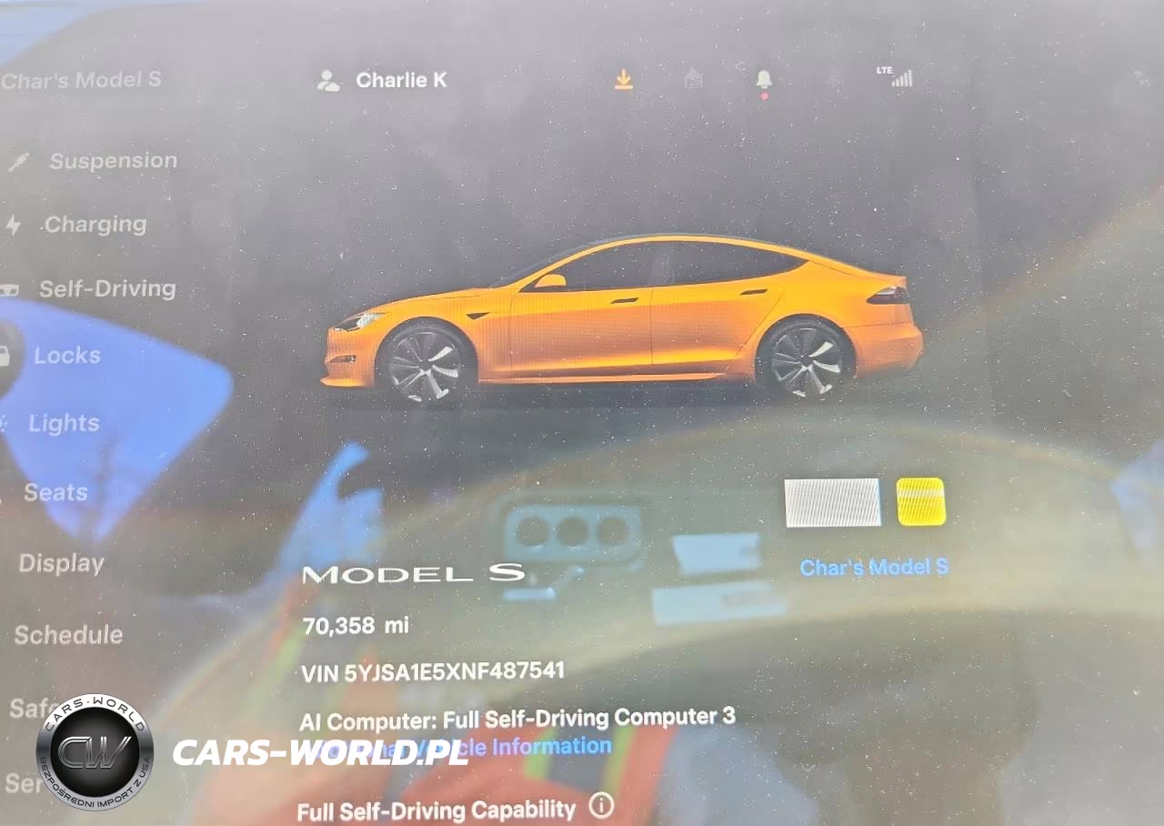 2022 Tesla Model S VIN:5YJSA1E5XNF487541 - 9