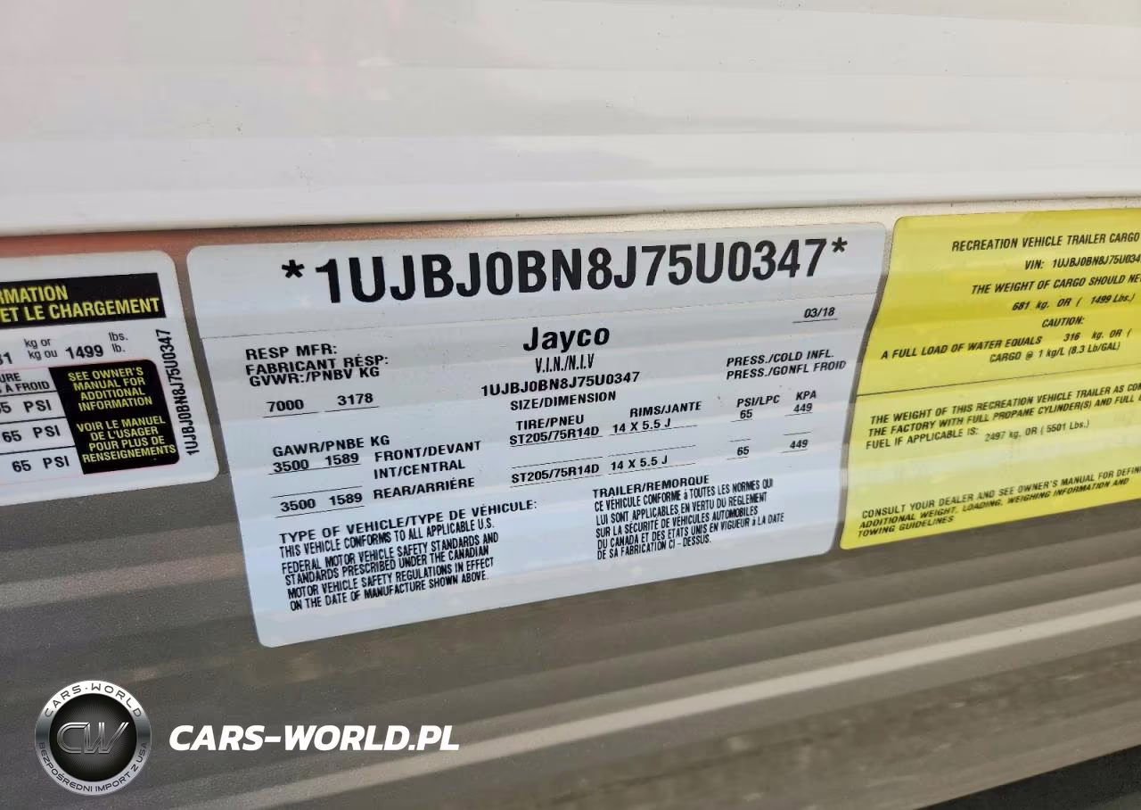 2018 Jayco Inc Jf245Rls VIN:1UJBJ0BN8J75U0347 - 10
