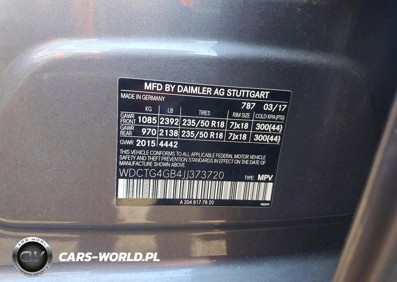 2018 Mercedes-Benz Gla 250 4Matic VIN:WDCTG4GB4JJ373720 - 13