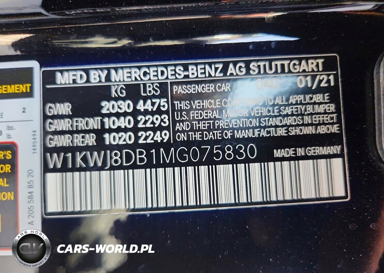 2021 Mercedes-Benz C 300 VIN:W1KWJ8DB1MG075830 - 12
