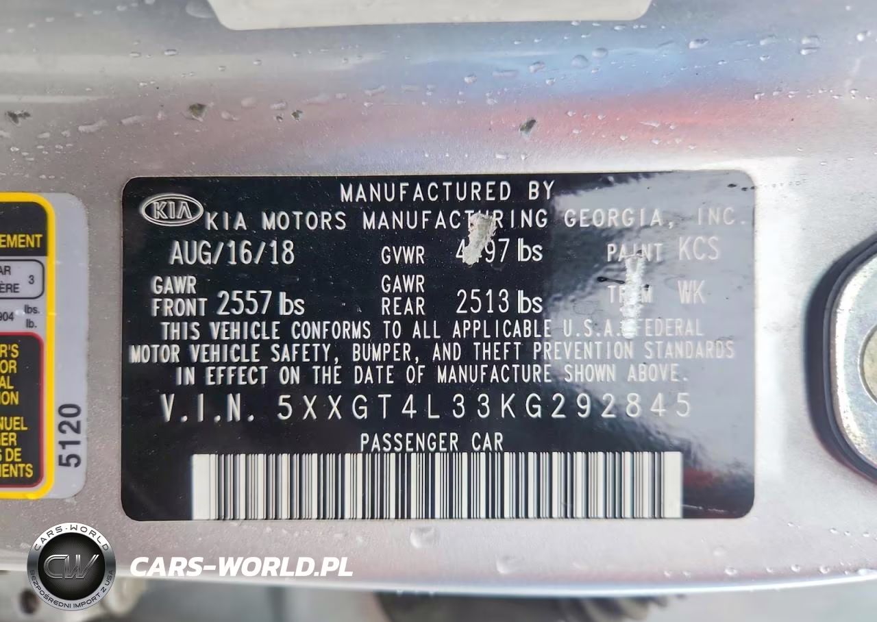 2019 Kia Optima Lx VIN:5XXGT4L33KG292845 - 12