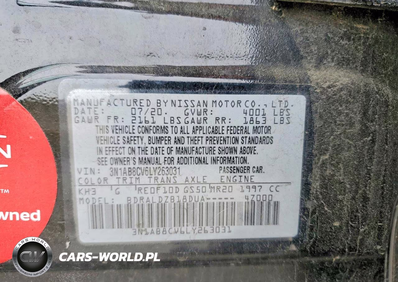 2020 Nissan Sentra Sv VIN:3N1AB8CV6LY263031 - 12