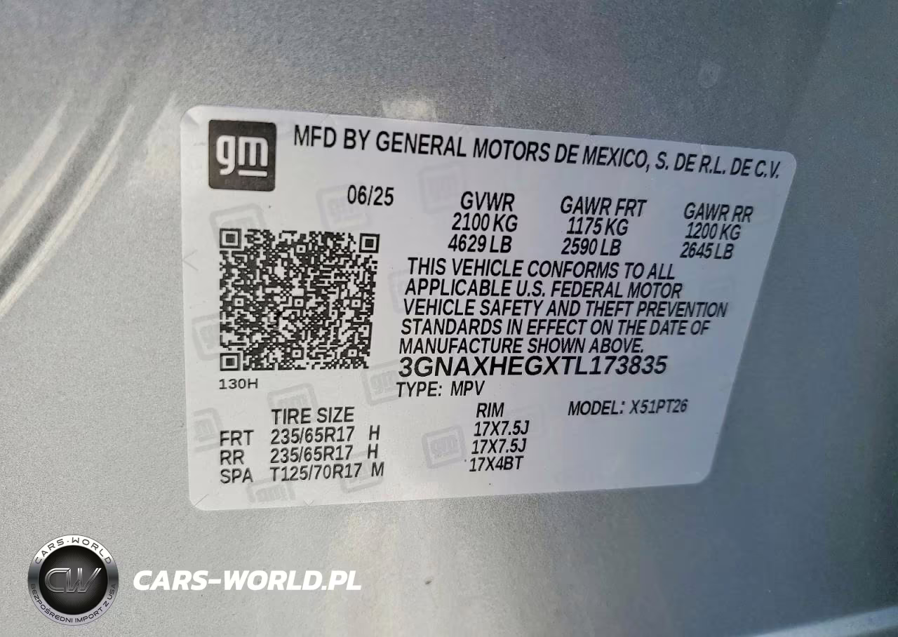2026 Chevrolet Equinox Lt VIN:3GNAXHEGXTL173835 - 12