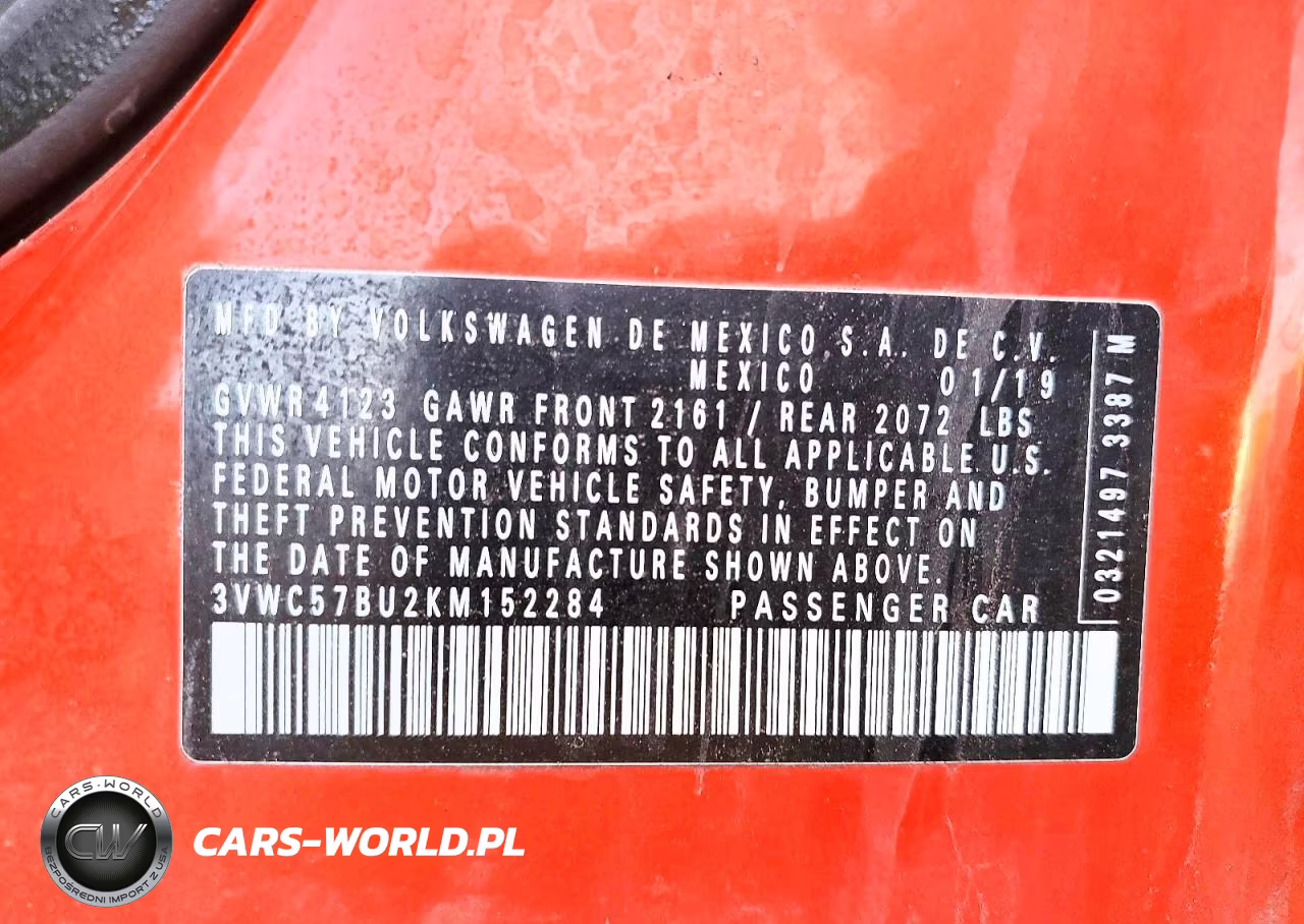 2019 Volkswagen Jetta S VIN:3VWC57BU2KM152284 - 12