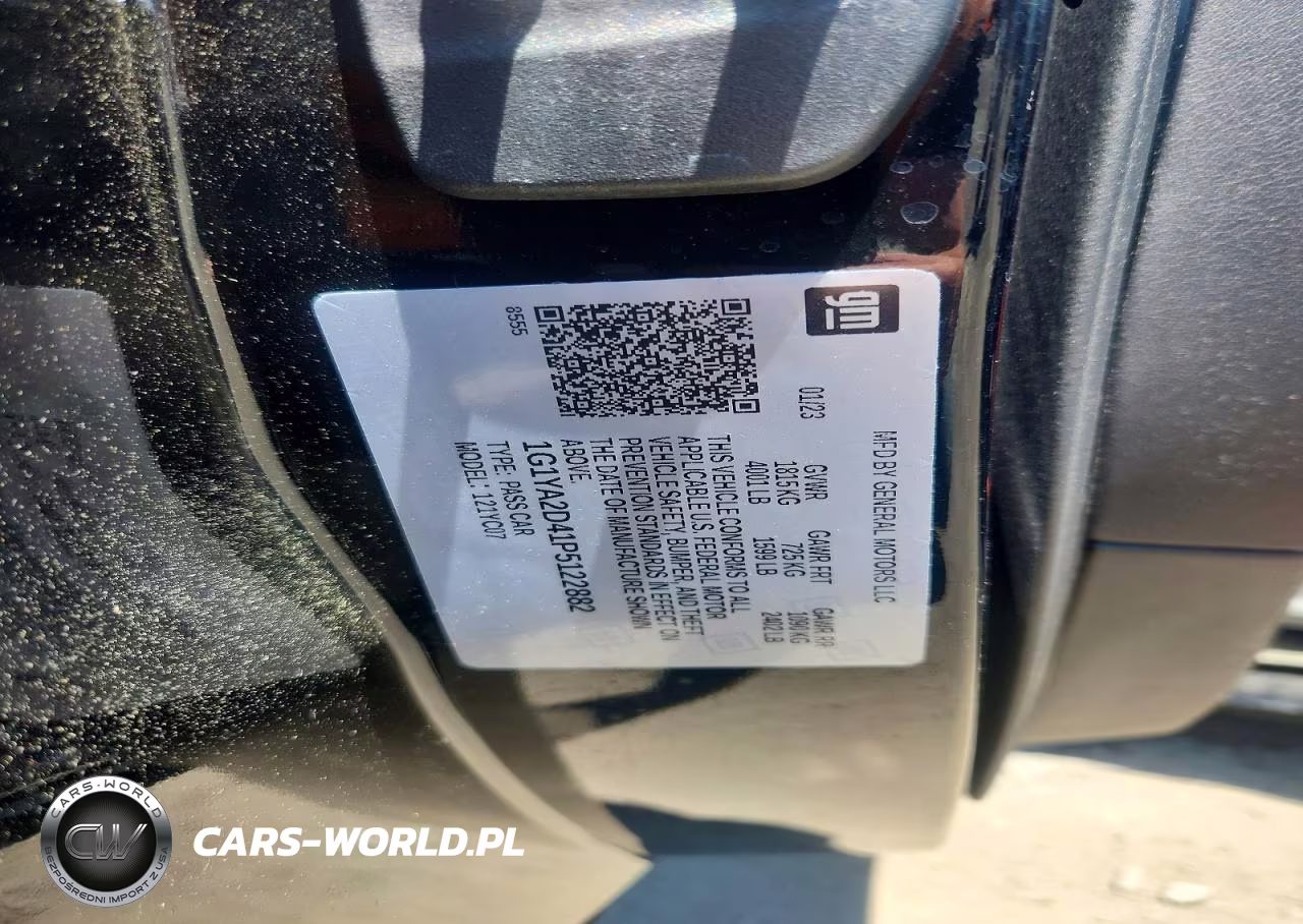 2023 Chevrolet Corvette Stingray 1Lt VIN:1G1YA2D41P5122882 - 12