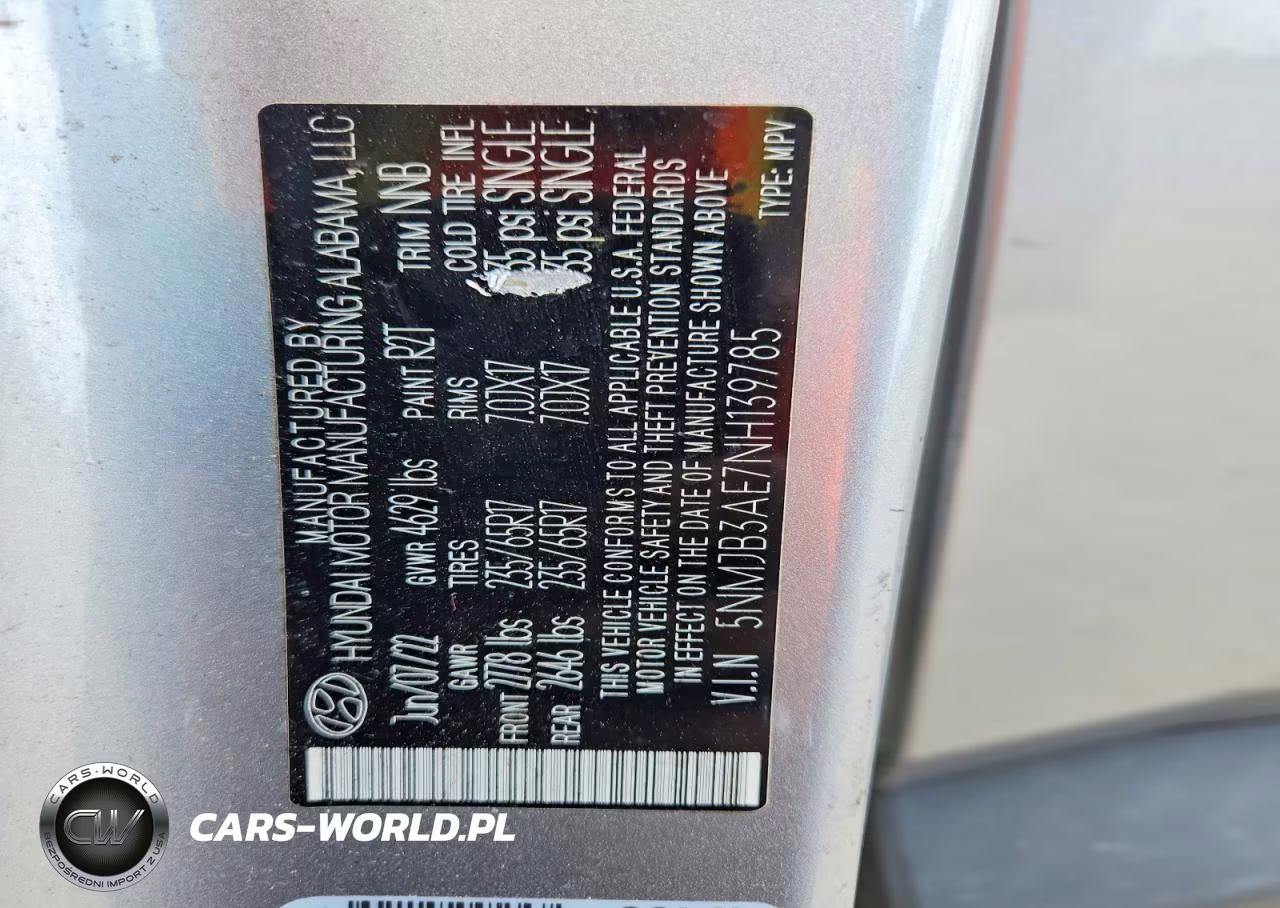 2022 Hyundai Tucson Sel VIN:5NMJB3AE7NH139785 - 13