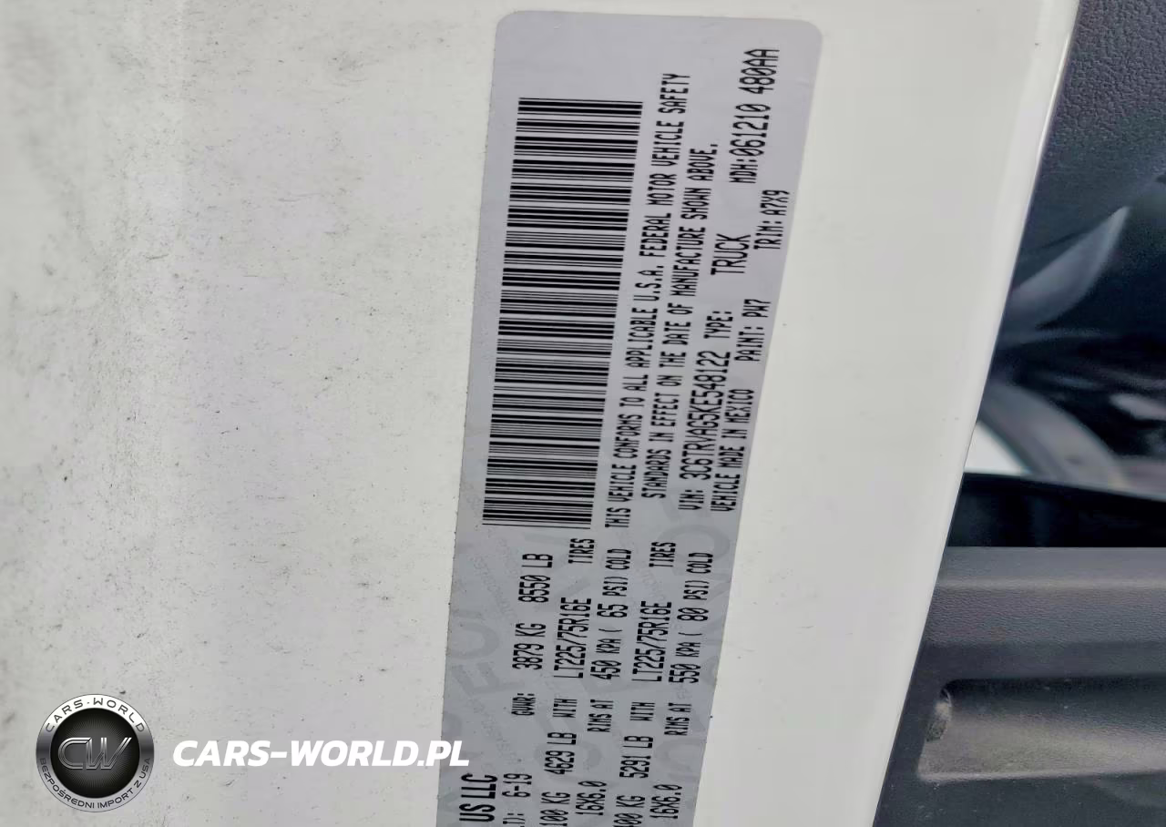 2019 Ram Promaster 1500 1500 Standard VIN:3C6TRVAG5KE548122 - 13