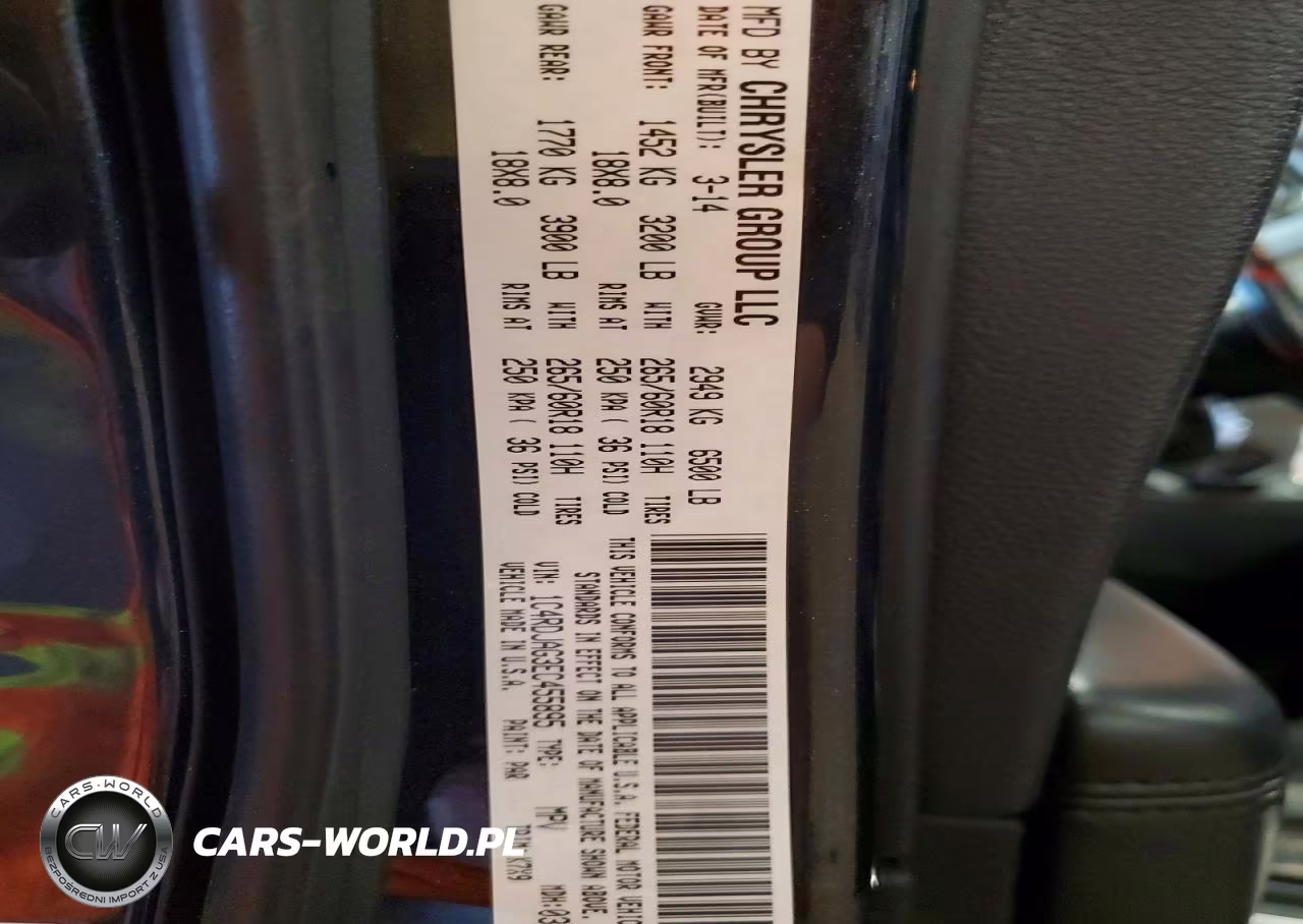 2014 Dodge Durango Sxt VIN:1C4RDJAG3EC455895 - 14