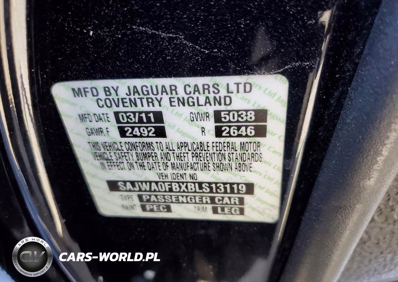 2011 Jaguar Xf VIN:SAJWA0FBXBLS13119 - 12