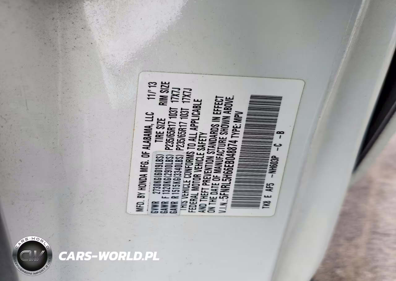 2014 Honda Odyssey Exl VIN:5FNRL5H66EB048874 - 13