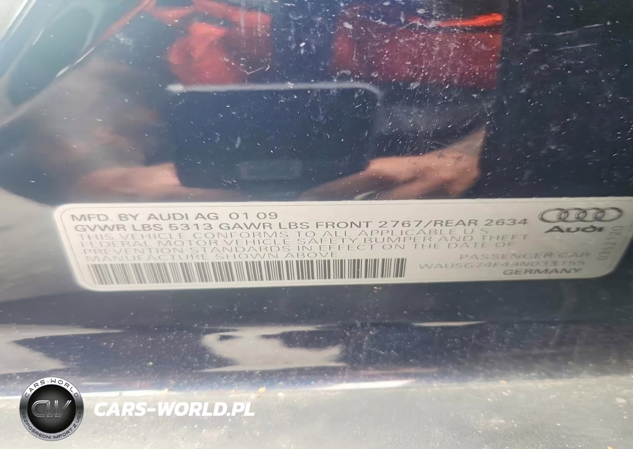 2009 Audi A6 Premium Plus VIN:WAUSG74F49N033155 - 12