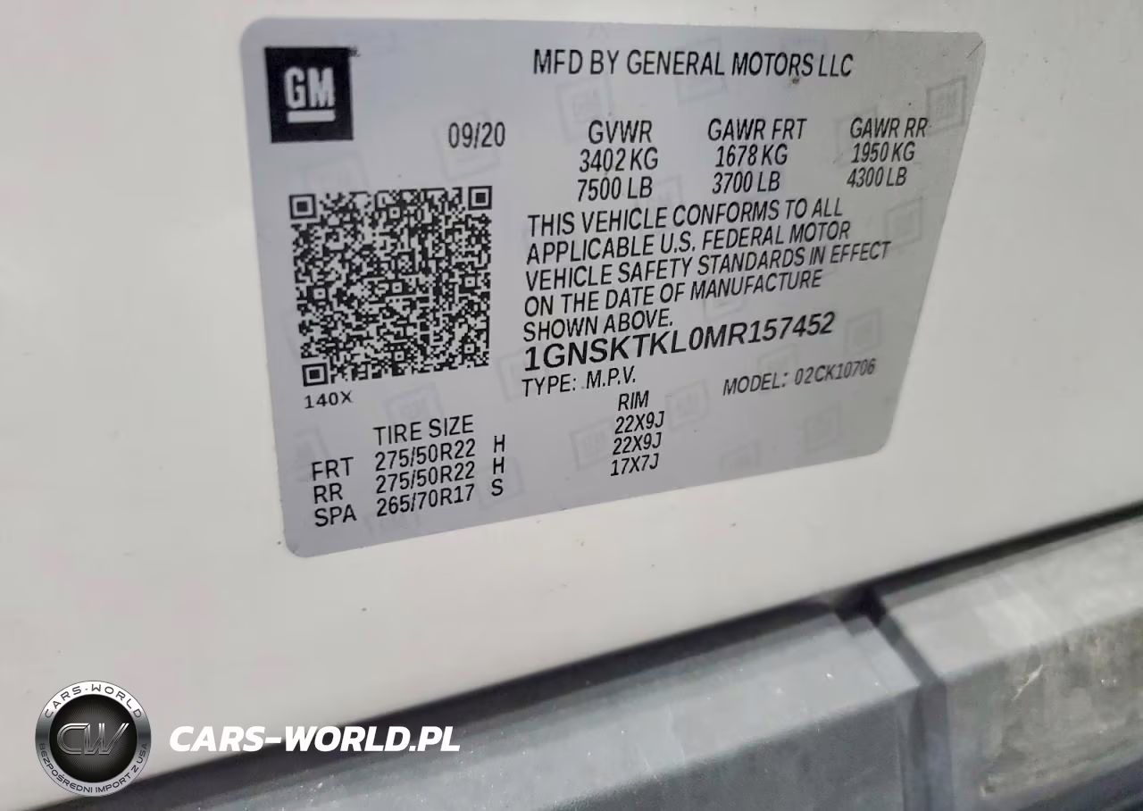 2021 Chevrolet Tahoe K1500 High Country VIN:1GNSKTKL0MR157452 - 14