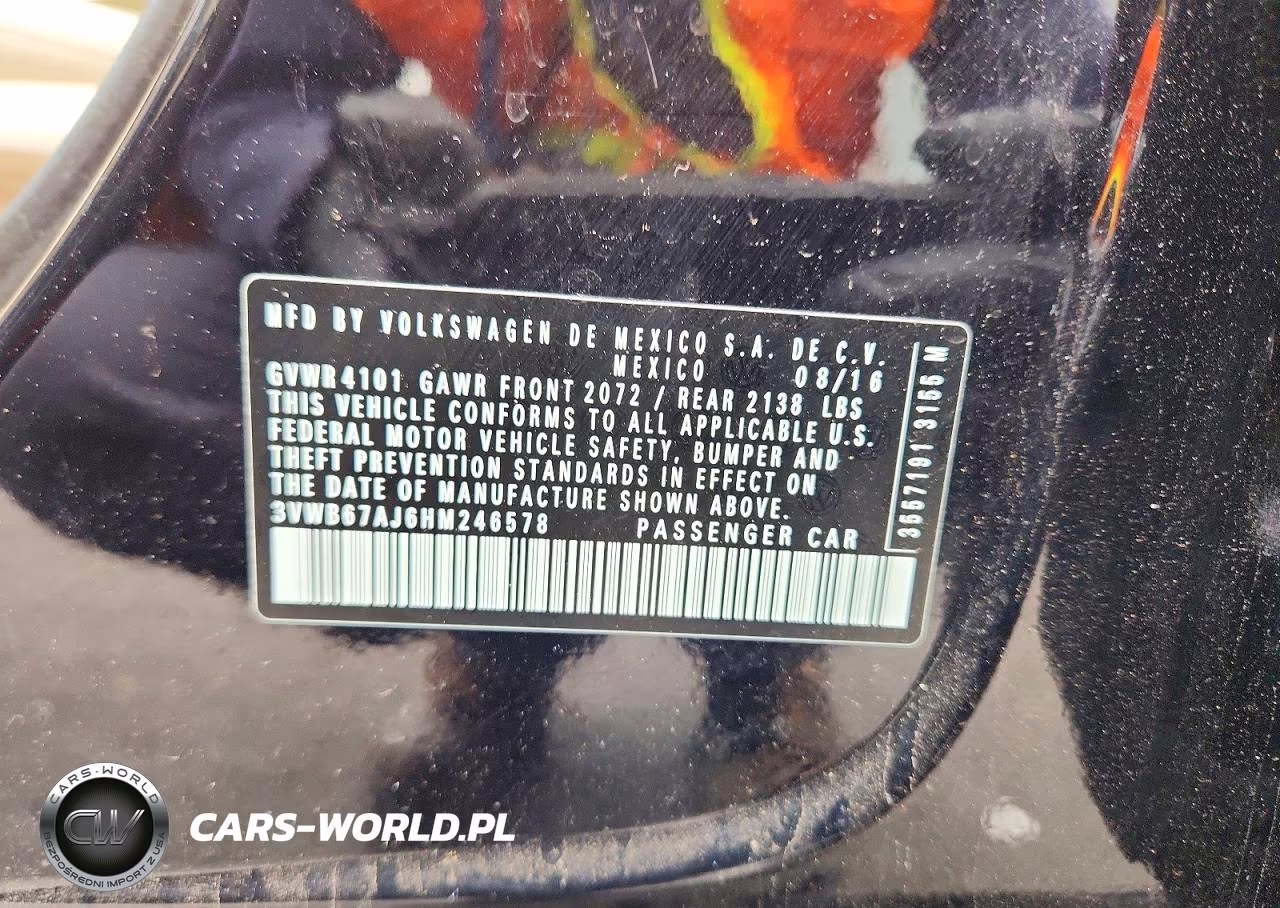 2017 Volkswagen Jetta Se VIN:3VWB67AJ6HM246578 - 12