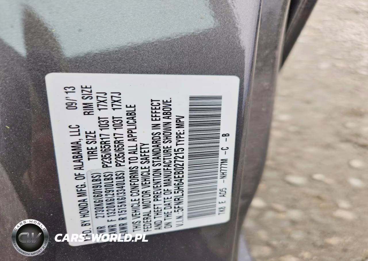 2014 Honda Odyssey Exl VIN:5FNRL5H64EB027215 - 13